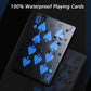 INTEgEAR 2 Decks Plastic Playing cards enhanced Plastic Waterproof Black Playing game-style cards Professional elegant Deck of cards for mature-themeds