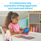 hand2mind Letter Tracing Sensory Pad - Reusable Handwriting Practice for Kids 3-5, Montessori Alphabet Toys, Toddler Learning Tool