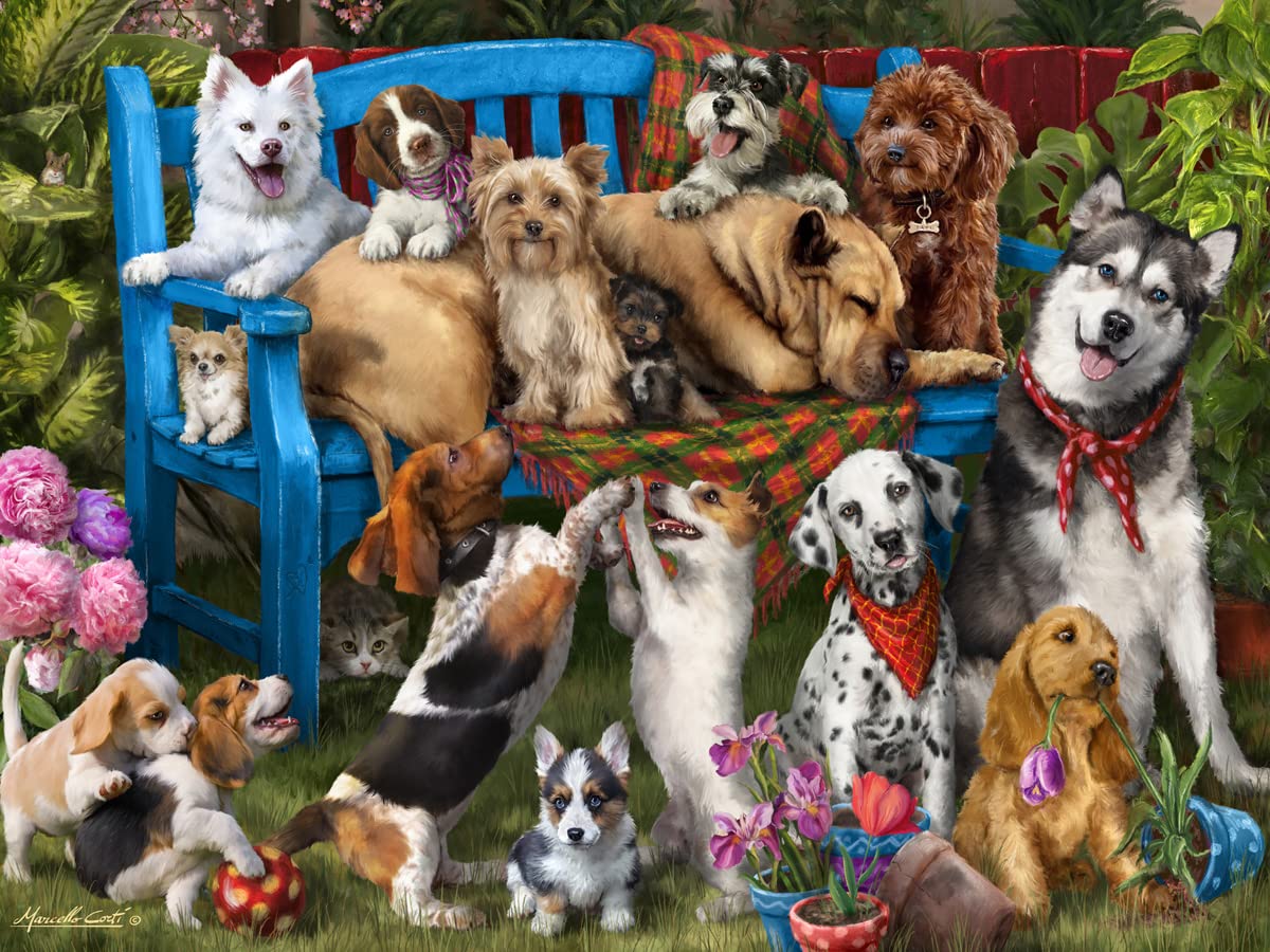 Vermont Christmas Company Dogs Galore Jigsaw Puzzle 550 Piece