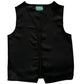 Making Believe Boys Peasant Costume Vest - Medium 6-8 - Black
