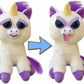 Feisty Pets Expressions, Glenda Glitterpoop, Plush Stuffed Pet Animal That Sticks Her Tongue Out With a Squeeze