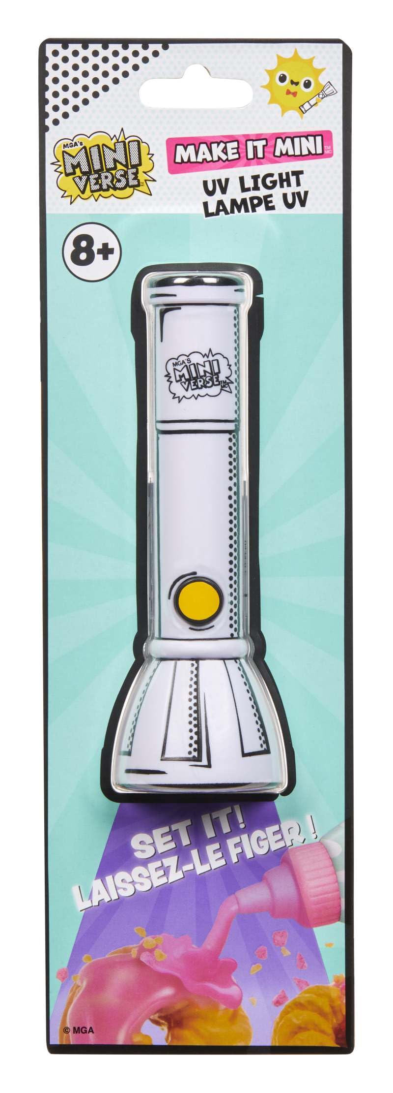 MGA's Miniverse Make It Mini - Flashlight with UV Light, UV Flashlight for Resin Curing, Suitable for Collectors & Kids Ages 8+,