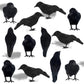 ATDAWN Halloween Birds  Black Feathered Crows  Realistic Looking Halloween Birds Decoration Birds  6.2 (12)