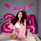 Hot Pink Number 4 Balloon 40 Inch, 4 Balloon Number, 4Th Birthday Decorations, Hot Pink Party Supplies For Boys Girls