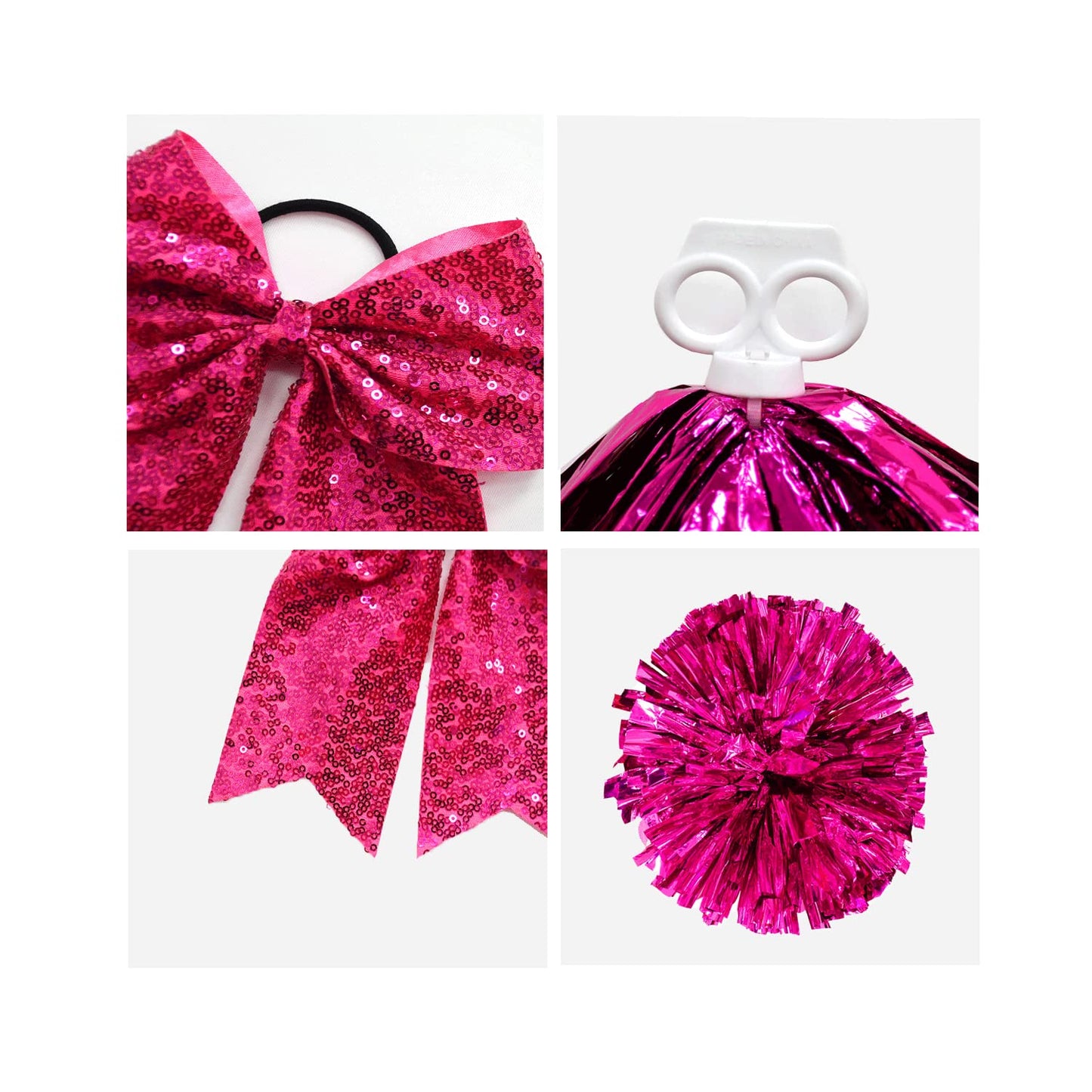 Zombies Girls Cheerleader Dresses Zombies Dress Kids Alien Dresses for Girls with Pom Poms and Bow Hair Rope 6-7Y