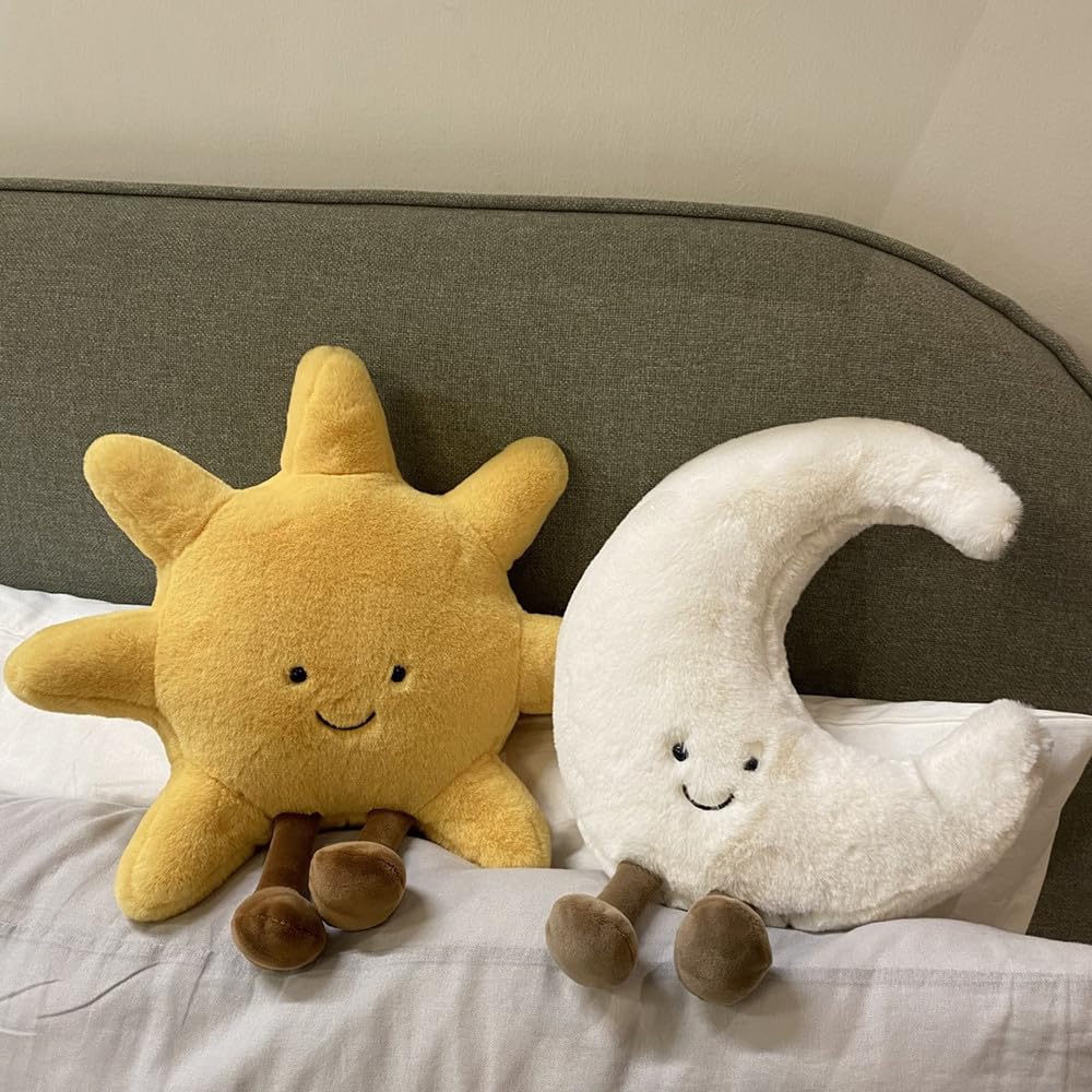 Natureman Sun Shaped Plush Toys Amuseable Sun Moon Stuffed Animal Plushie Doll Toys Room Decoration Gift For Kids Children (Sun)