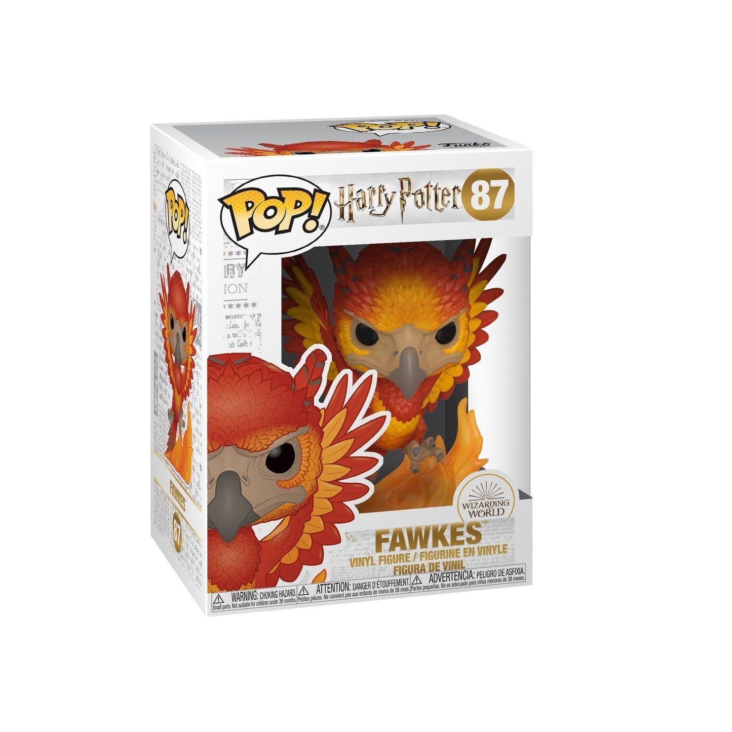 Funko POP! Fawkes Vinyl Figure - Collectible, Multicolor, US One-Size, Model 42239 - Perfect Gift for Harry Potter Fans