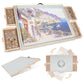 All4Jig 2-In-1 Tilting & Rotating Puzzle Board For Adults Gifts, Wooden Jigsaw Puzzle Table With 4 Drawers, Portable Puzzle Tabl