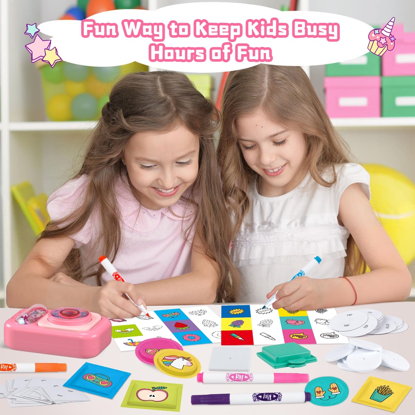 Tacopet Sticker Maker Kit - Create 60 DIY 3D Stickers - Miniature Foam Crafts for Kids Ages 6-12 - Fun Gift for Girls & Boys