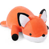 Webingo Weighted Stuffed Animals, 24'' Weighted Fox Plush Toy 4.2 Lb Soft Pillow Cute Giant Plushie Gifts For Kids & Adults(Fox)