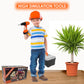 Mscredse Kids Tool Set kit Pretend Play Set Toddler Tool Toys with Construction 48Pcs Electric Drill Gifts for Boys Girls Kids T