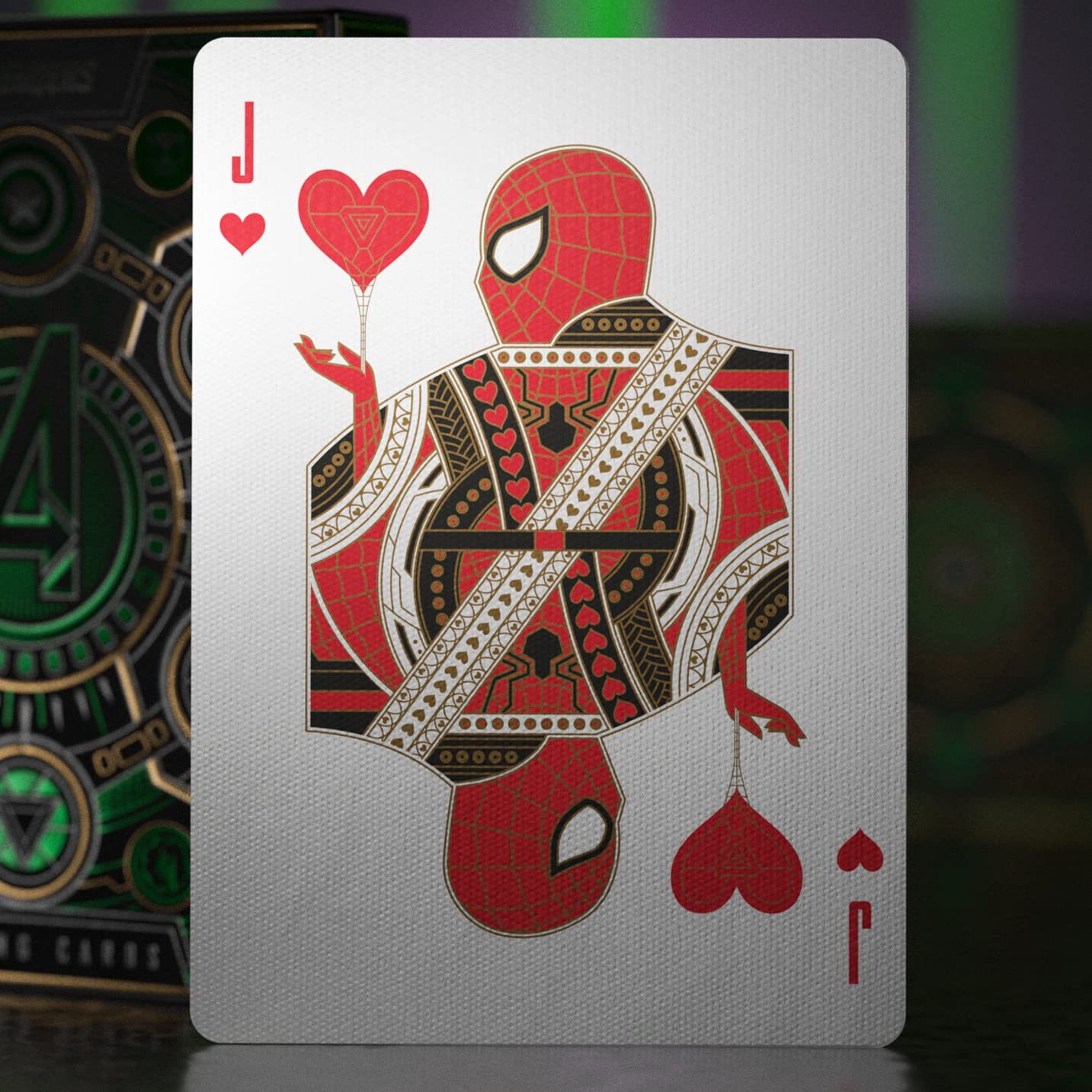 theory11 Avengers Green Edition enhanced Playing Cards - Marvel Studios' The Infinity Saga Deck
