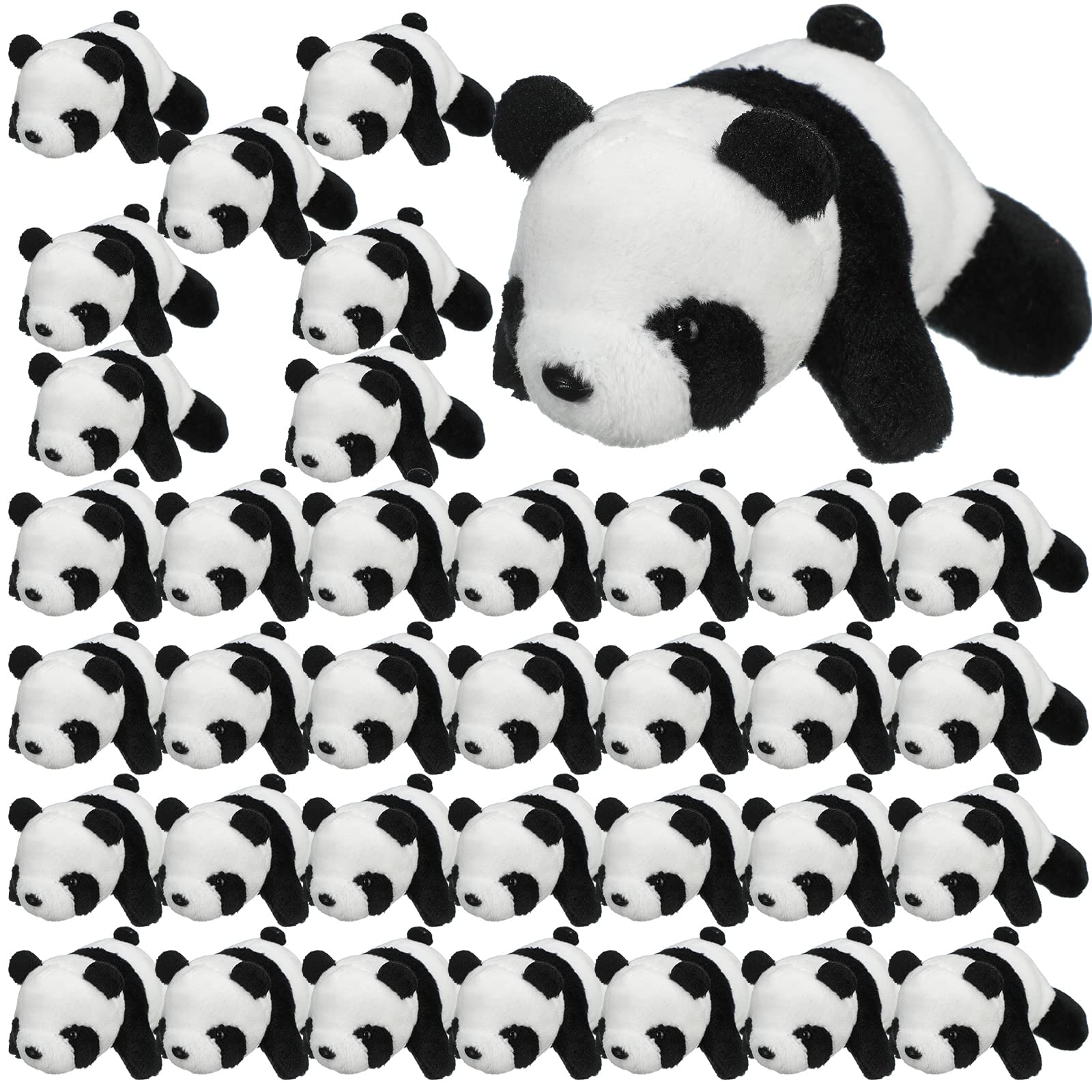 Sotiff 36 Pcs Panda Stuffed Animal Panda Plush Animal Toy 4 Inch Mini Stuffed Animals Small Soft Stuffed Panda Gifts, Jungle Safari Party Favors, Classroom Prizes, Stocking Stuffers For Boys And