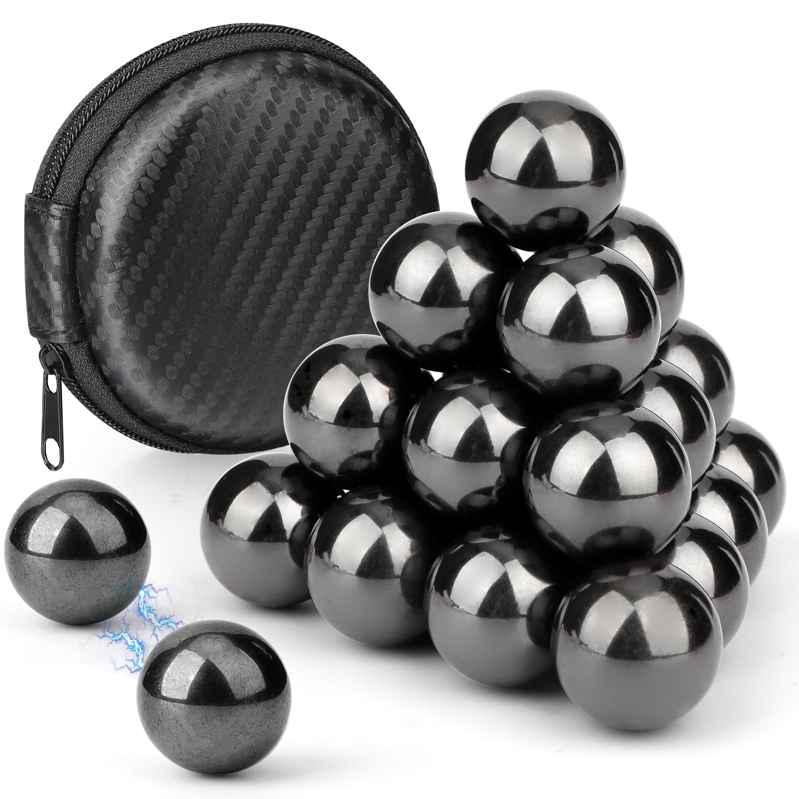 Large Fidget Magnet Toy For Adults, Magnet Hand Roller, Magnetic Toy For Men, 21 Pcs Refrigerator Magnet Ferrite Slime Putty Novelty Gifts