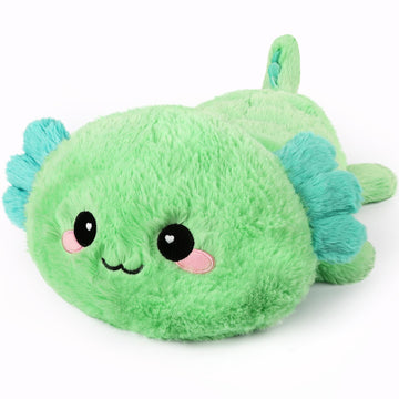 Cuckool Mint Axolotl Stuffed Animals, Microwavable Stuffed Animals Heating Pad For Cramps, Pain Stress Relief, Heatable & Coolab
