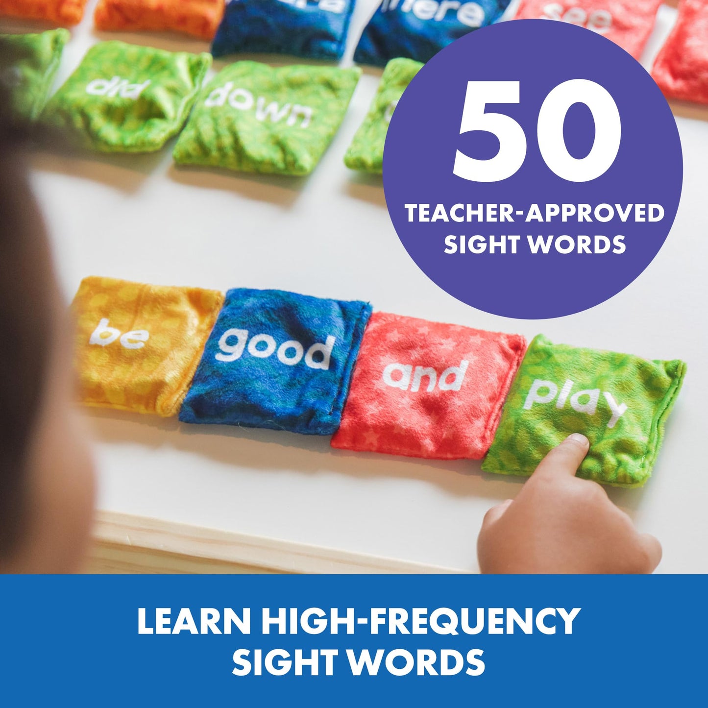 Educational Insights Sight Word Bean Bags - Tactile Bean Bags for Kids Classroom, Toddler Learning Activities, Gift for Kids Age