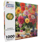 Cross & Glory - Rainbow Dahlia Delight - 1000 Piece Jigsaw Puzzle For Adults | Vibrant Flower Collection | Satin Finish | Challenging & Colorful Art