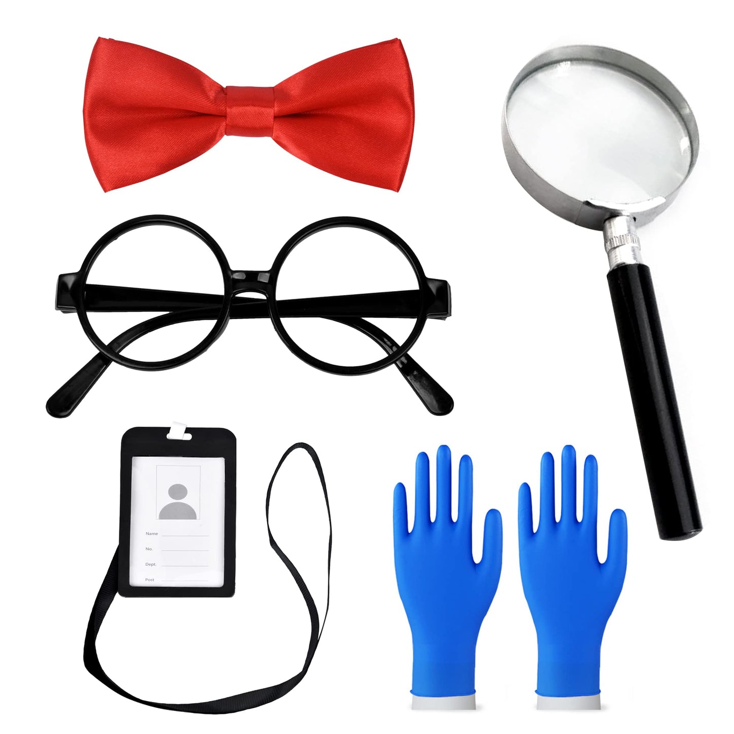 Zzihan Scientist Costume For Kids Lab Doctor Coat Costume Mad Scientist Costume With Magnifying Glass Goggles Experiment Gloves