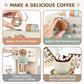 Airlab Toy Coffee Maker for Kids Wooden Kitchen Accessories Pretend Play Toddler Coffee Playset for Girls Boys Ages 3 4 5 Years