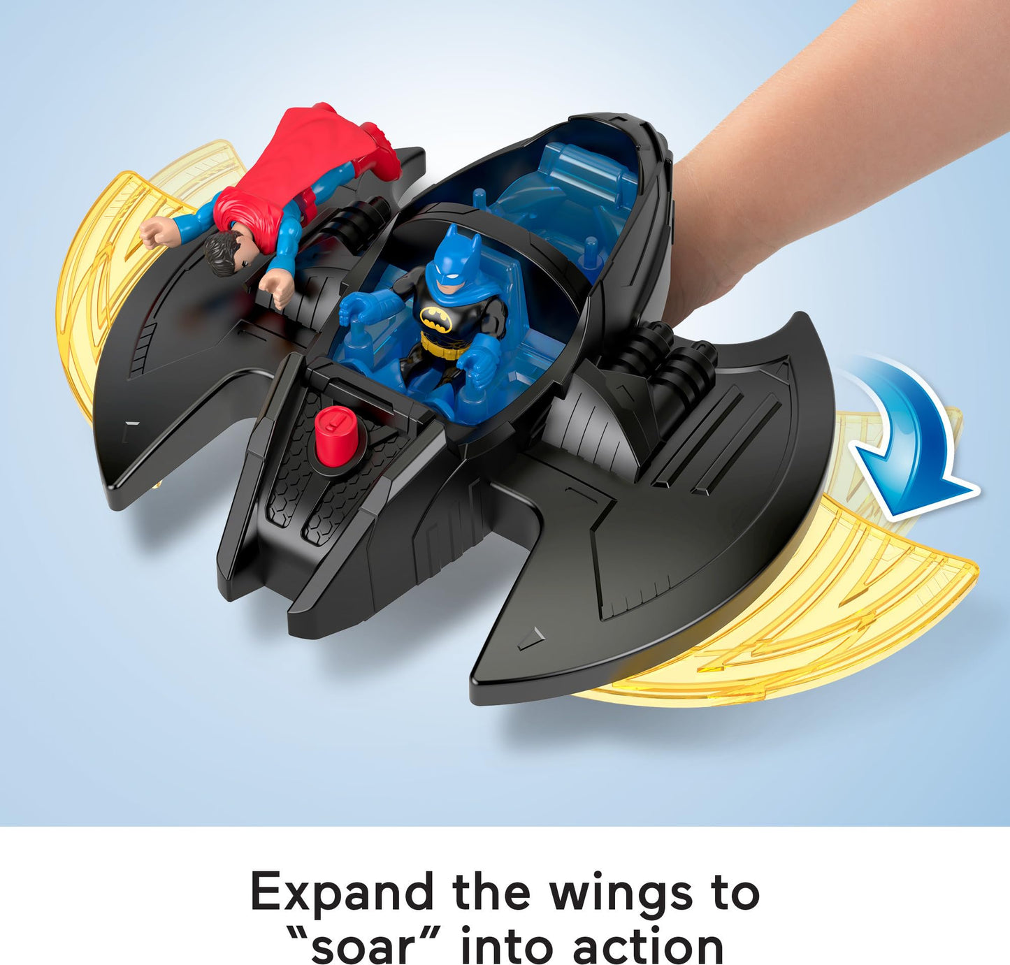 Fisher-Price Imaginext Dc Super Friends Batman Toy, Ultimate Headquarters Playset 2-Ft Tall, Lights Sounds & 10 Pieces For Kids