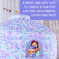 Skywin Inflatable Air Tent Fort for Kids - Large Mermaid Playhouse with Door, Purple, Polyester, Easy Setup and Storage