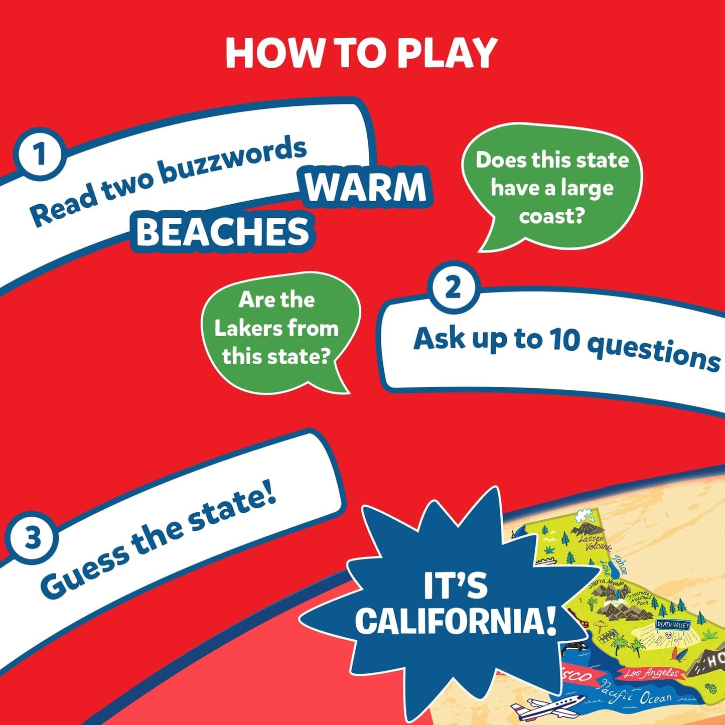 Skillmatics Card Game - Guess In 10 States Of America, Educational Travel Toys For Boys, Girls, And Kids Who Love Board Games, Geography And History, Gifts For Ages 8, 9, 10 And Up