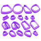 Heavenglow 18 Pieces Molded Fiber Polymer Clay Cutters Earring Making Kit Shapes Kids Molds | Crafts | Sculpting, Molding & Cera
