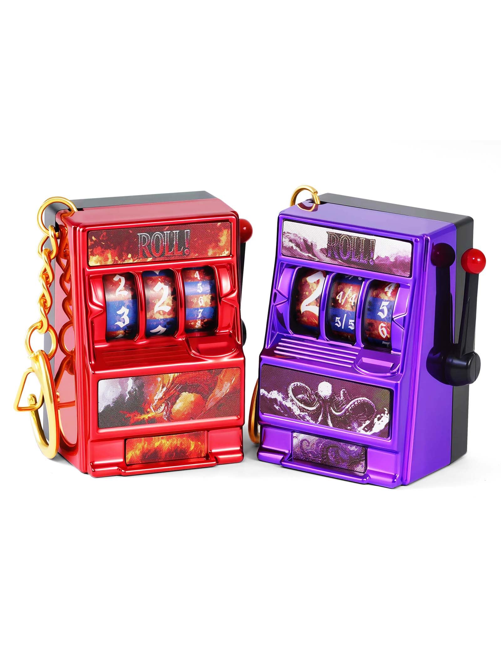 Banloga Dnd Dice Set, Mini Slot Machine Dice For Dungeons And Dragons Role Playing Game, Unique Plastic Dice Suitable For Dnd Pl