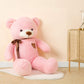 Yunnasi Big Teddy Bear Stuffed Animal 31.5 Inch Giant Teddy Bear With Love Heart Large Plush Toy Huge Soft Doll Gift For Kids Girls Girlfriend On Birthday Valentine'S Day Christmas Baby Shower Pink