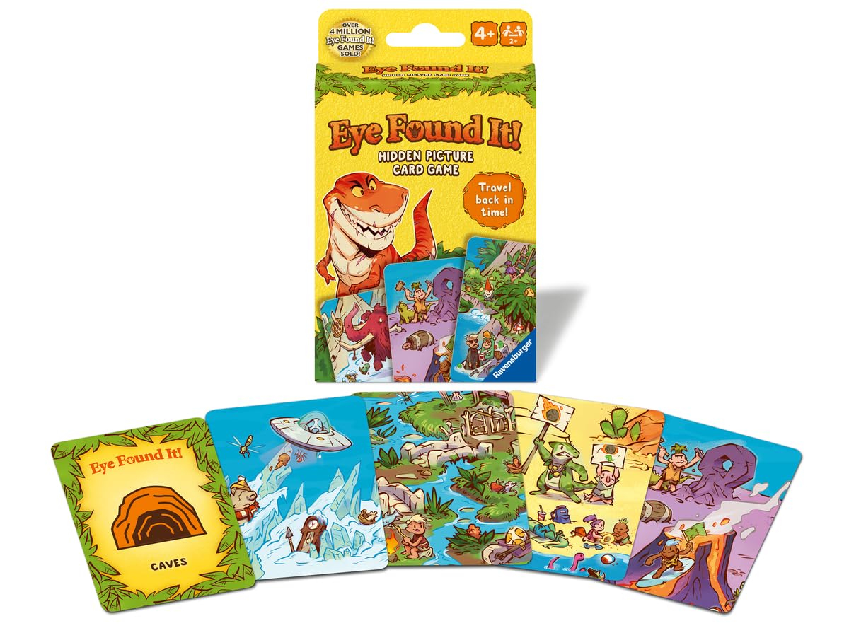 Ravensburger Dinosaur Island Eye Found It! Card Game - Engaging Family Board Game, Cardboard, Multicolor, Model 22679