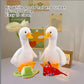 Chelei2019 13.8'' Goose Plush Funny White Goose Stuffed Animal Toy Soft Doll Kids Gift(Hat)