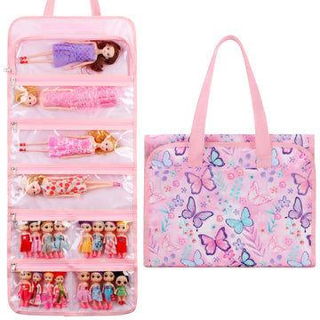 Octsky Toy Dolls Storage Bag Tote Carrying Case Compatible With Lol Surprise Toys Dolls Omg, Hanging Organizer Storage Bag With