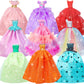 Zita Element Lot 5 Handmade Fashion Party Dress Outfit For 11.5 Inch Girl Doll Clothes Xmas Gift- Random Style.