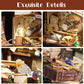 Cutebee Diy Miniature Dollhouse Kit, Diy Wooden Dollhouse Kit Miniature House Kit, Creative Room Idea(Magic House)