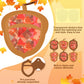 Chiisong 24 Sets Fall Acorn Crafts Kit DIY Tissue Paper Sign Crafts for Back to School Fall Harvest Thanksgiving Religious Chris
