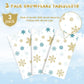 3Pcs Snowflake Plastic Tablecloth Christmas Snowflake Disposable Table Cloth White Blue and Gold Winter Wonderland Table Cover f