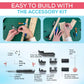 Powerup 4.0 Smartphone Controlled Balsa Wood Airplane Kit. Wood Plane Model Kit Easy And Fun To Fly. Outdoor Stem Building. Diy