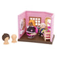 Li'l Woodzeez Toy Hair Salon Dollhouse Playset with Accessories, Multicolor, Model WZ6734Z, Pretend Play for Kids Age 3+