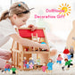 Skylety 20 Pcs Wooden Dollhouse Family Set Of 16 Mini People Figures And 4 Pets, Wooden Dollhouse Dolls Family Cosplay Figures Accessories For Pretend Toy(Vivid Style)