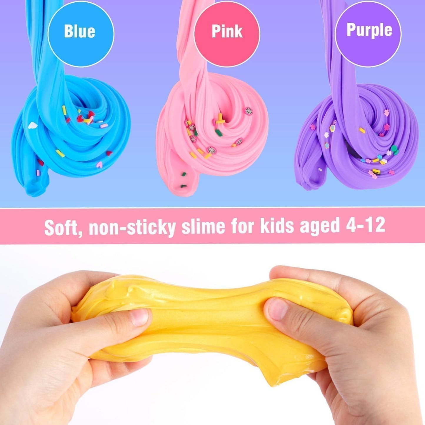 38 Pack Butter Slime Kit, Valentine'S Day Slime Sensory Tactile Fidget Toy, Educational Slime Toy, Soft & Non-Sticky, Birthday E