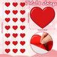 Capoda 8 Pcs Heart Party Decorations Red Heart Paper Garlands Hanging Banners for Sweet Day Birthday Party Wedding Anniversary S