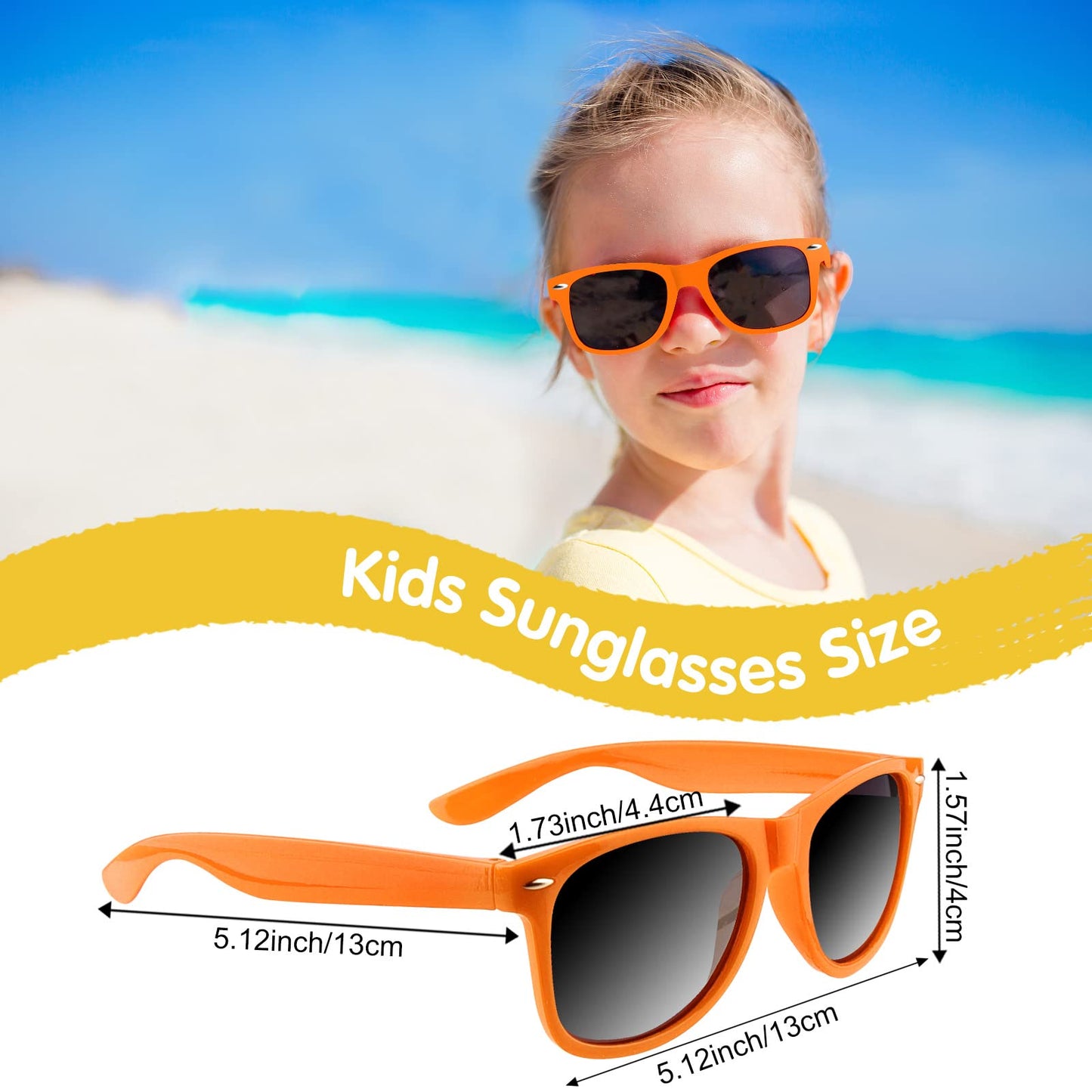 Miahart 24 Pack Kids Sunglasses Party Glasses Bulk Goody Bag Fillers For Boys And Girls Birthday Party Summer Party Supplies, Or
