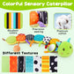 Baby Sensory Toy 0-6 Month Music Animal Stuffed Plush Caterpillar Toy For Infant 0-3-6 Month Tummy Time With Baby Mirror Crinkle