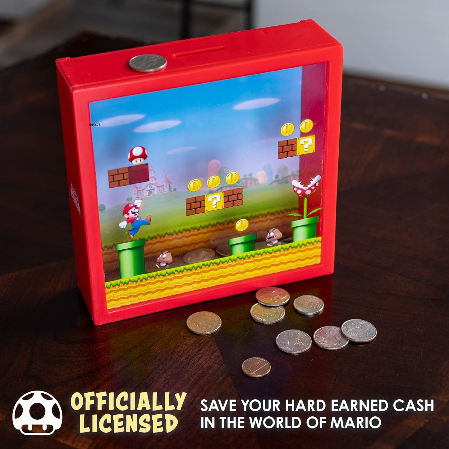 Super Mario Bros. Box Coin Bank, 18Cm (7')