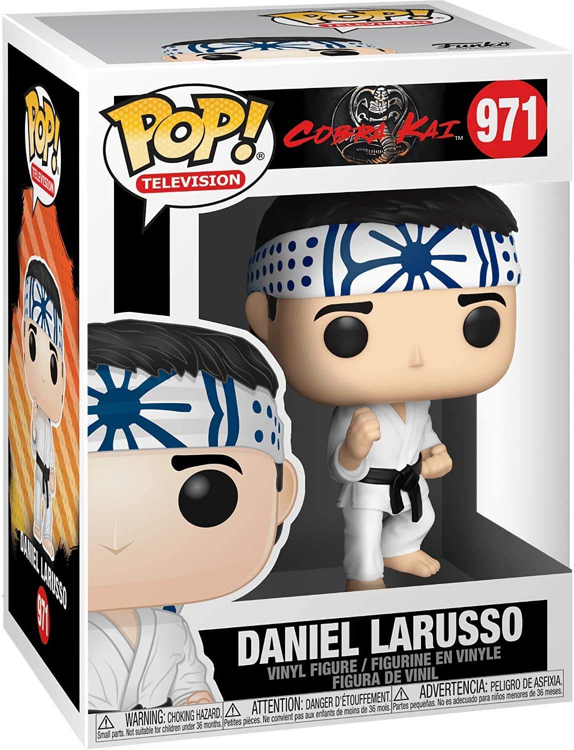 Pop Daniel Larusso [Cobra Kai] Funko Pop! Vinyl Figure (Bundled With Compatible Pop Box Protector Case), Multicolored, 3.75 Inch