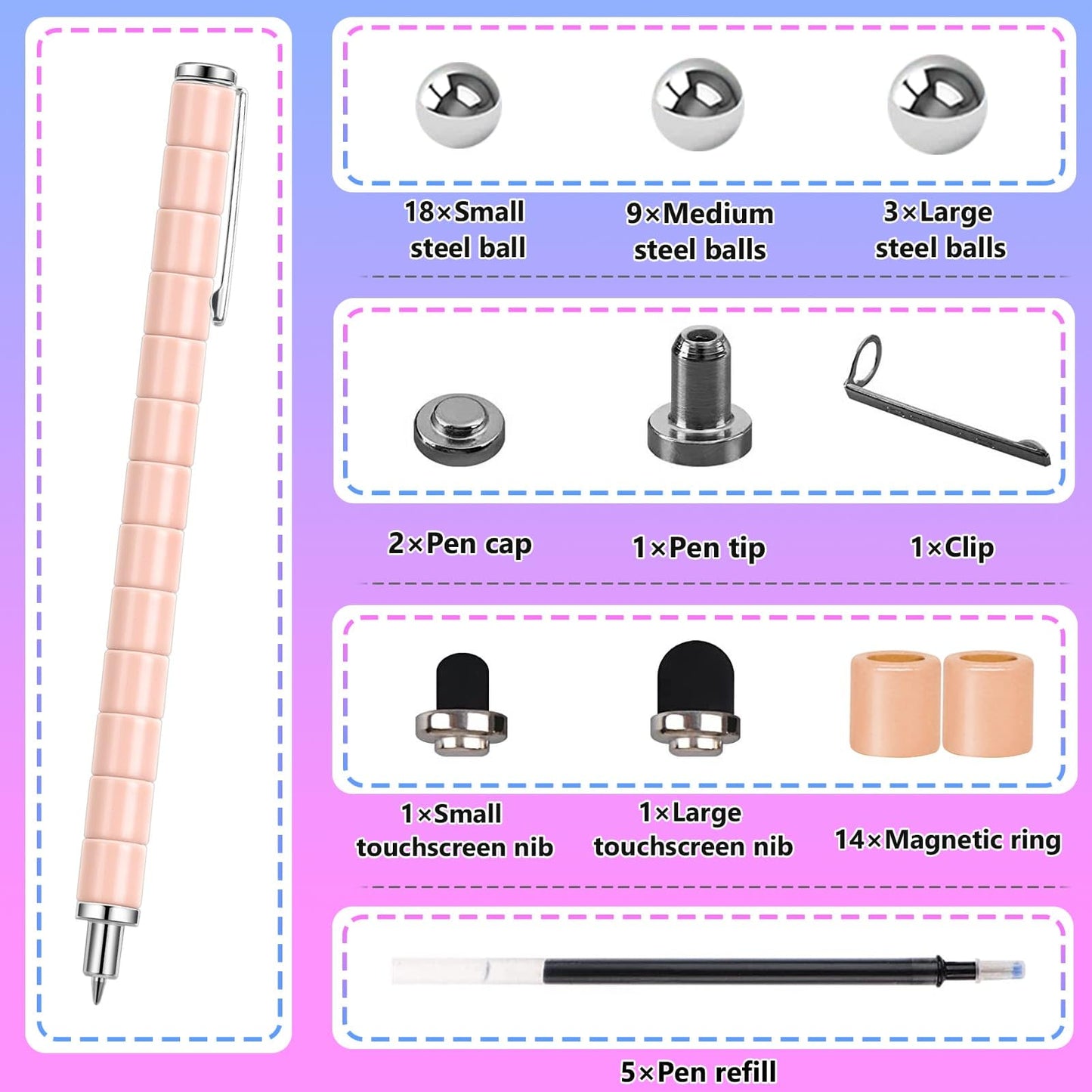 YYMHMF Confirmation Gifts For Teen Girls - Graduation Gifts For Her Boys Girls Ages 10 11 12 13 14 15 - Games For mature-themeds Magnetic Toys Cool Pen For Kids Cute Things For Teenage Teen Girl Trendy Stuff
