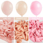 PartyWoo Pink Balloons, 100 Pcs in 5"-36" Sizes, Rubber Material, Perfect for Garland & Arch Decorations, Pink-Q01
