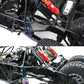XBERSTAR 2PCS Pipe Frame Rear Reinforced Support Parts for 1/6 LOSI Super Baja Rey 2.0 RC (Black)