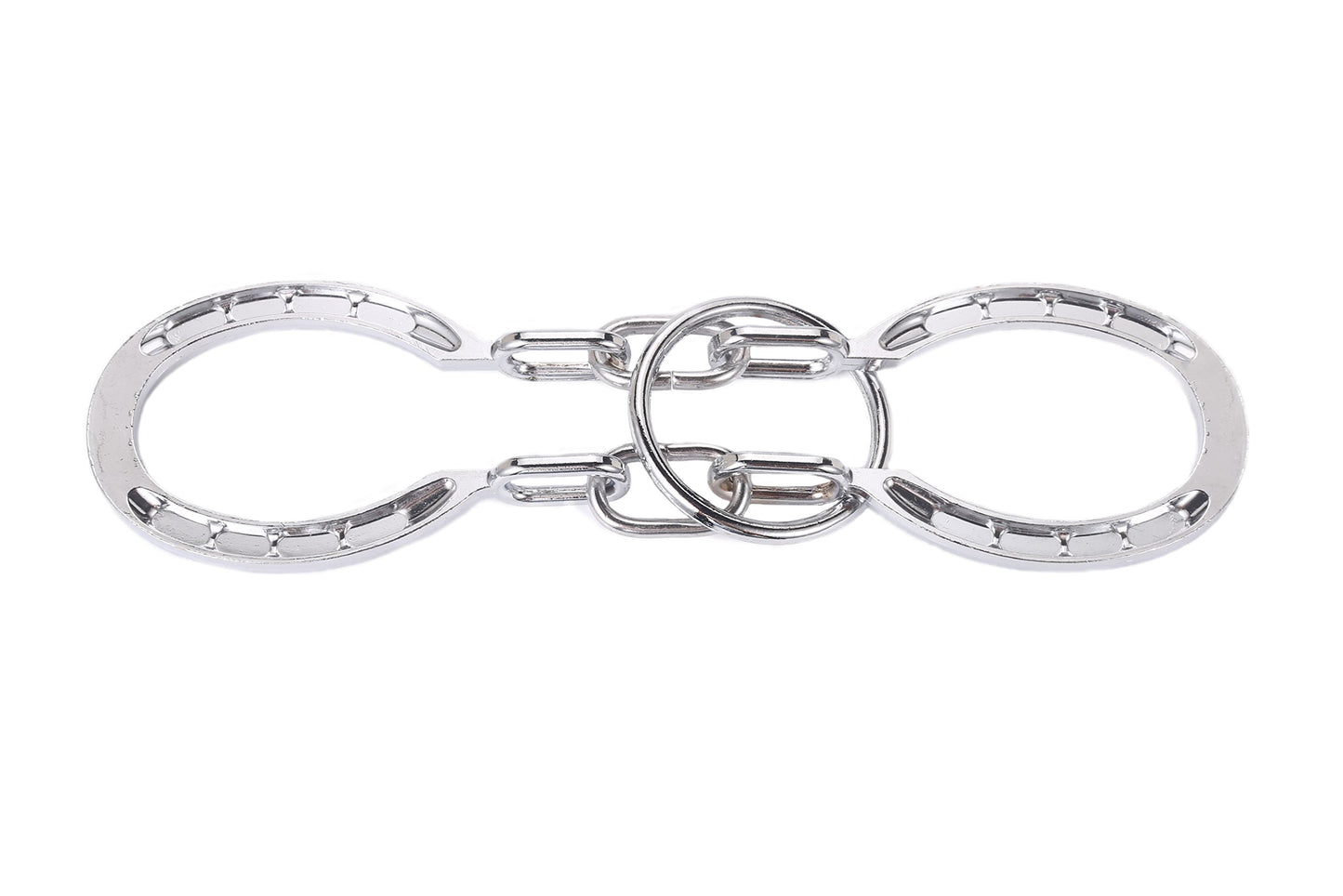Magikon Traditional Brain Teaser, Classical Metal Horseshoe Puzzle (Silver, Normal)