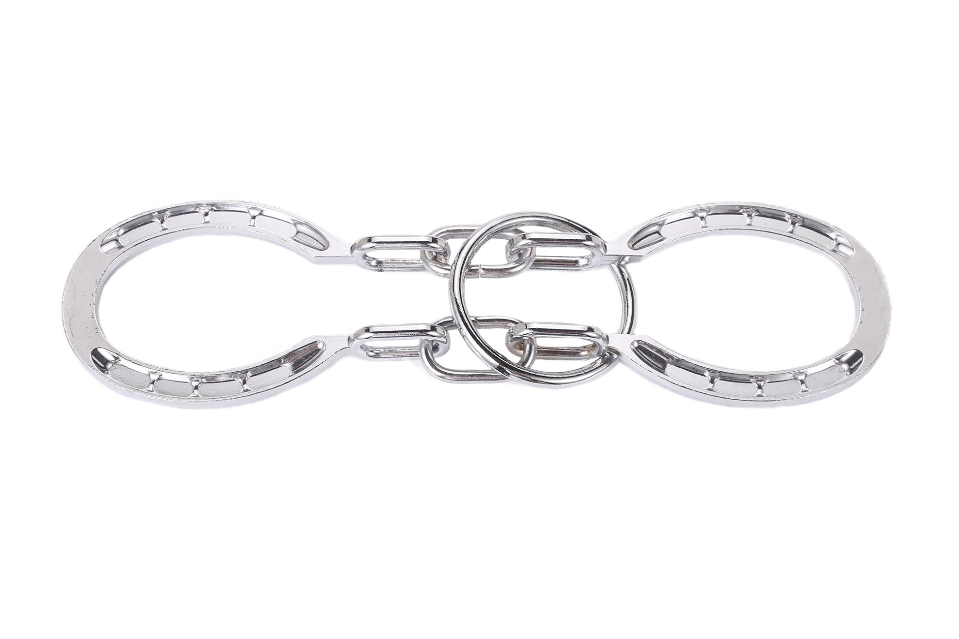 Magikon Traditional Brain Teaser, Classical Metal Horseshoe Puzzle (Silver, Normal)